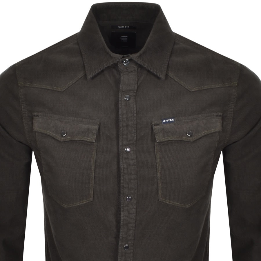 Alternative Image for ProductG Star Raw 3301 Slim Long Sleeve Shirt Grey2